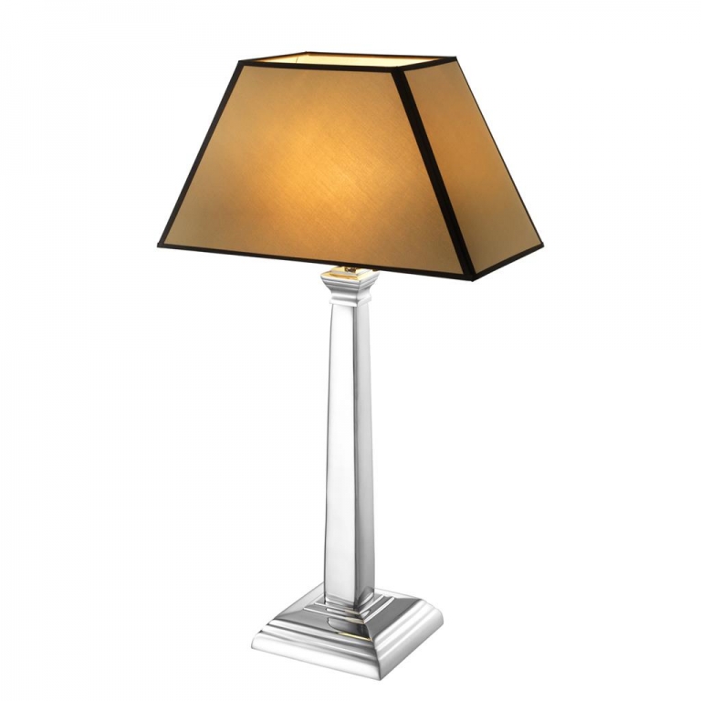 Настольная никелевая лампа "Andrew", изображение 2