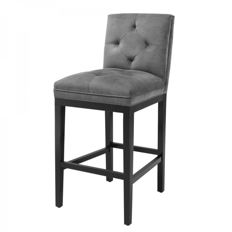 Барный стул гранитного цвета "Cesare", изображение 1
