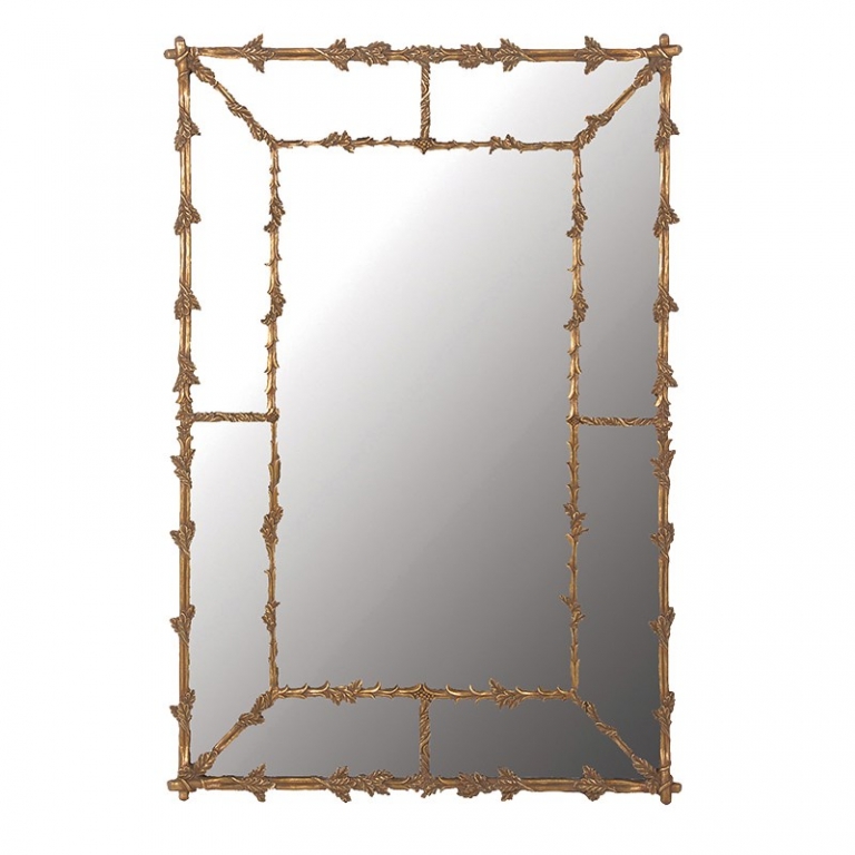 Зеркало золотые дубовые листы, изображение 1