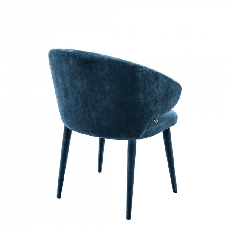 Синий обеденный стул "Cardinale", изображение 4