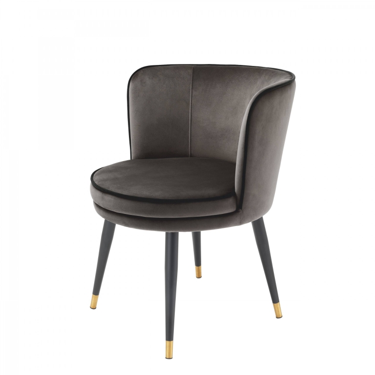 Мягкий стул серого цвета Grenada Eichholtz, изображение 1
