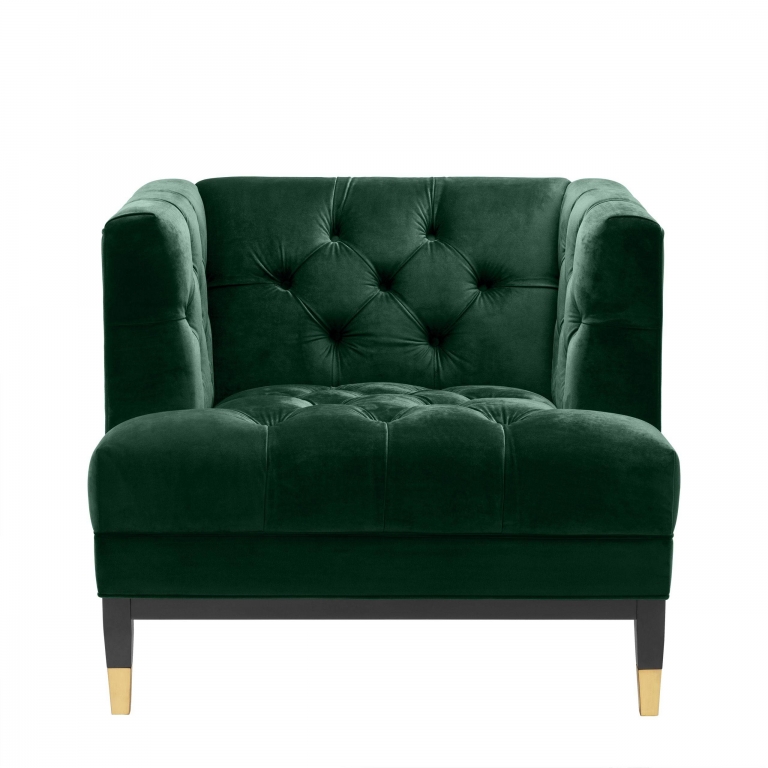 Темно-зеленое кресло Castelle Eichholtz, изображение 2