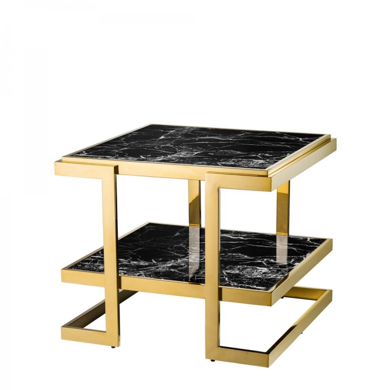 Золотой прикроватный стол "Senato" Eichholtz, изображение 1