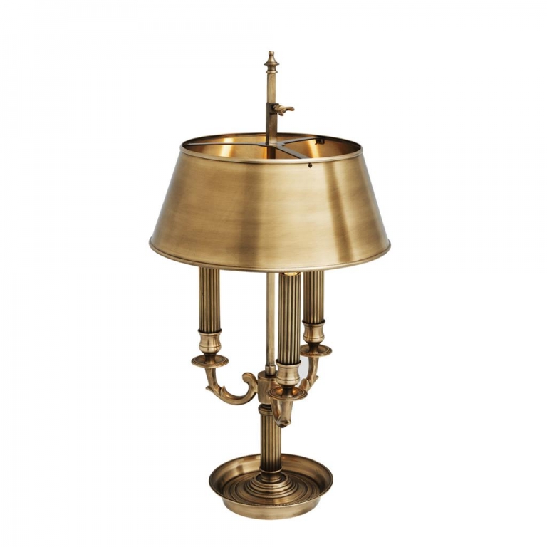 Античная металлическая настольная лампа "Deauville", изображение 2