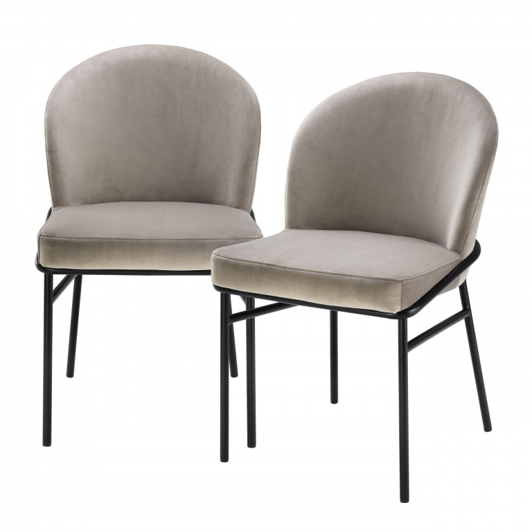 Набор светло-серых стульев Willis Eichholtz, изображение 1