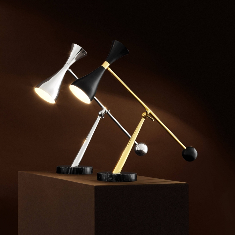 Золотая настольная лампа Cordero Eichholtz, изображение 3