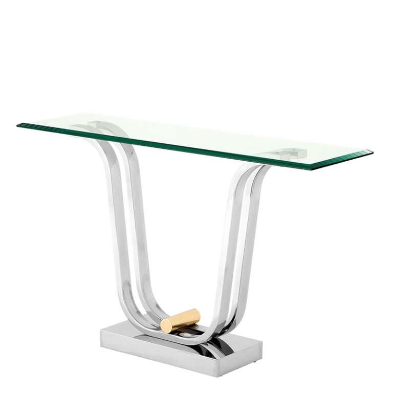 Серебристый консольный стол "Julien", изображение 1