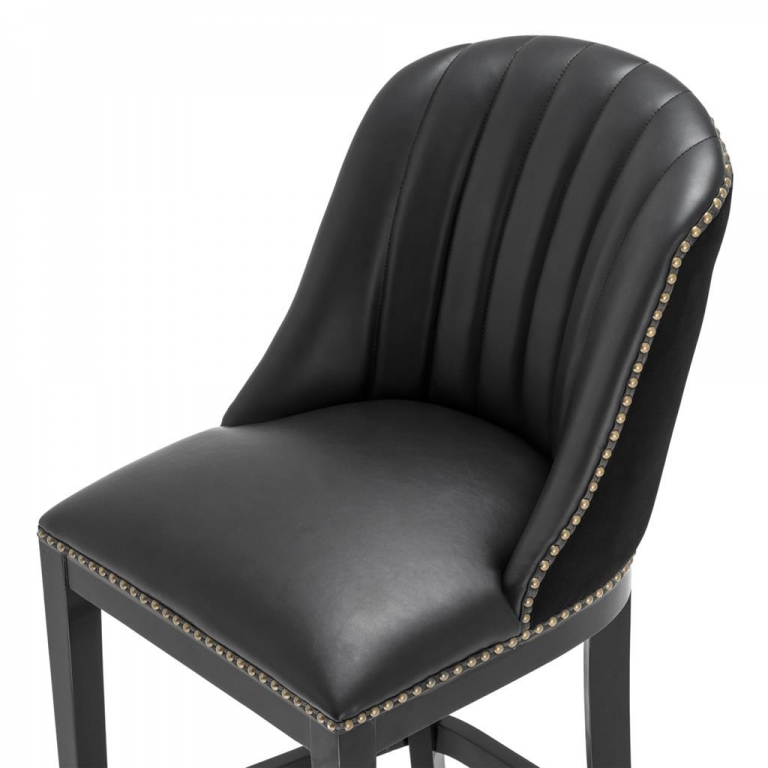 Высокий барный стул из искусственной кожи "Balmore", изображение 5