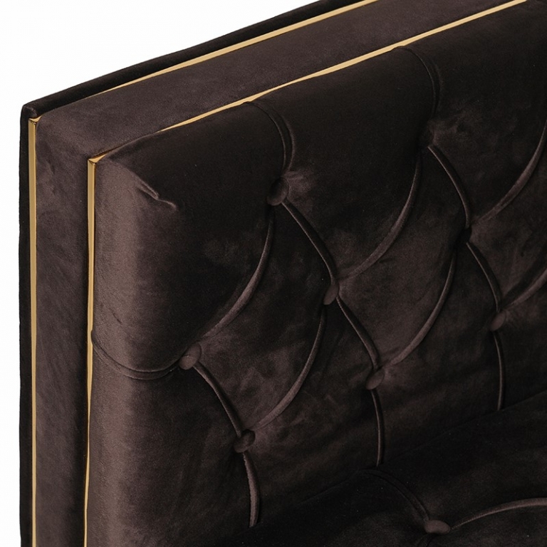 Трехместный диван на золотых ножках Kuddy, изображение 2