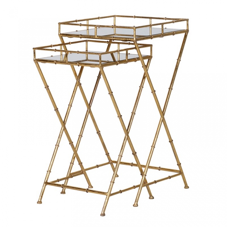 Пара приставных столиков "Золотой бамбук", изображение 1