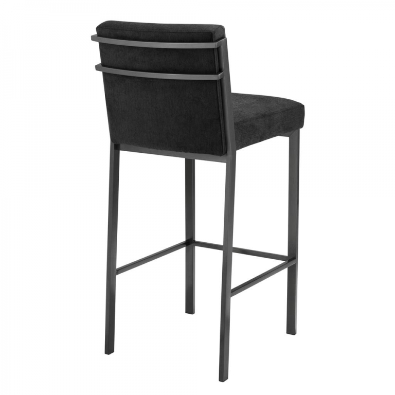 Высокий бронзовый черный барный стул "Scott", изображение 2