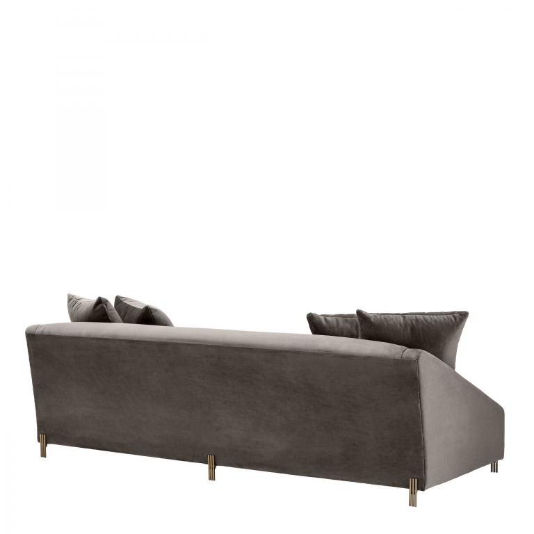 Серый вельветовый диван Candice Eichholtz, изображение 4