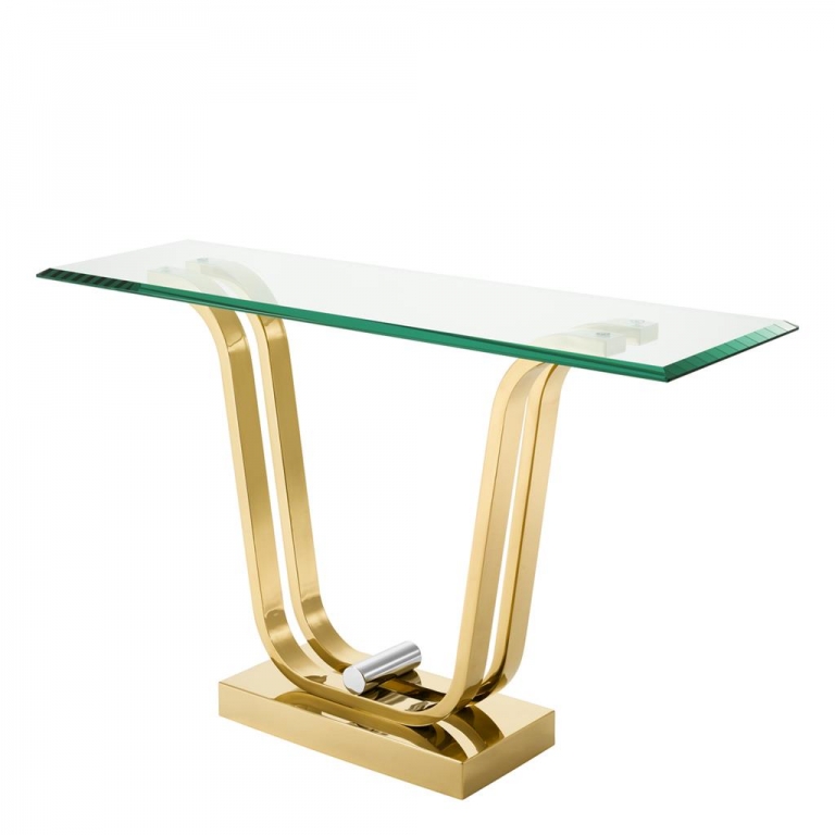 Золотой консольный стол "Julien", изображение 1