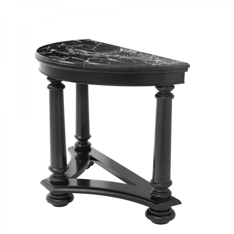 Черный мраморный консольный стол "Clark", изображение 1