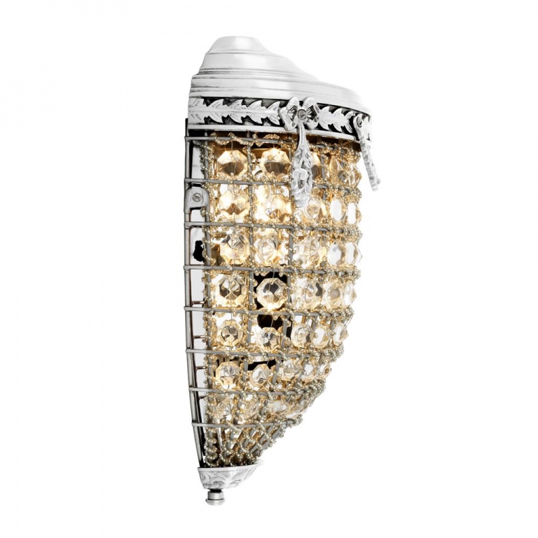 Стеклянный никелевый светильник "Emperor", изображение 2