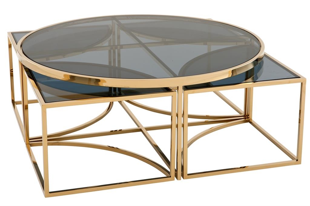 Кофейный золотой стол "Padova" Eichholtz, изображение 2