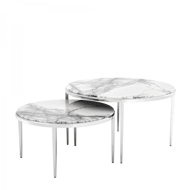 Набор мраморный кофейных столиков Fredo, изображение 1