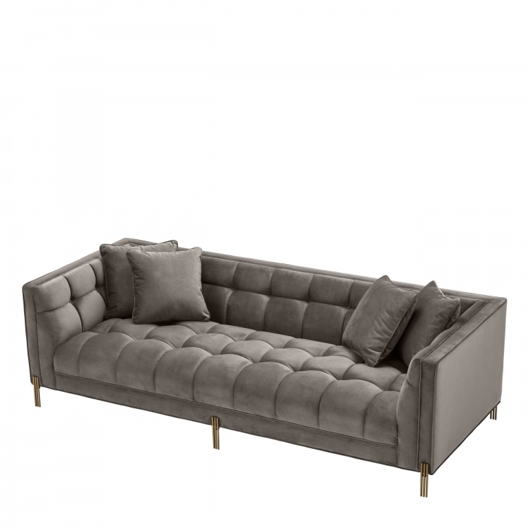 Серый вельветовый диван Sienna Eichholtz, изображение 4
