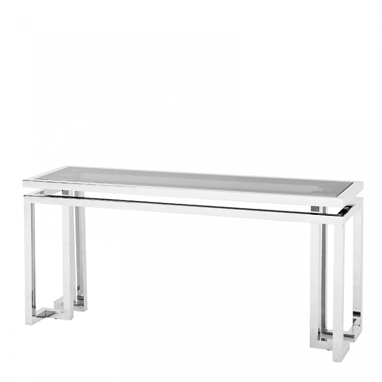 Серебристый консольный стол "Palmer", изображение 1