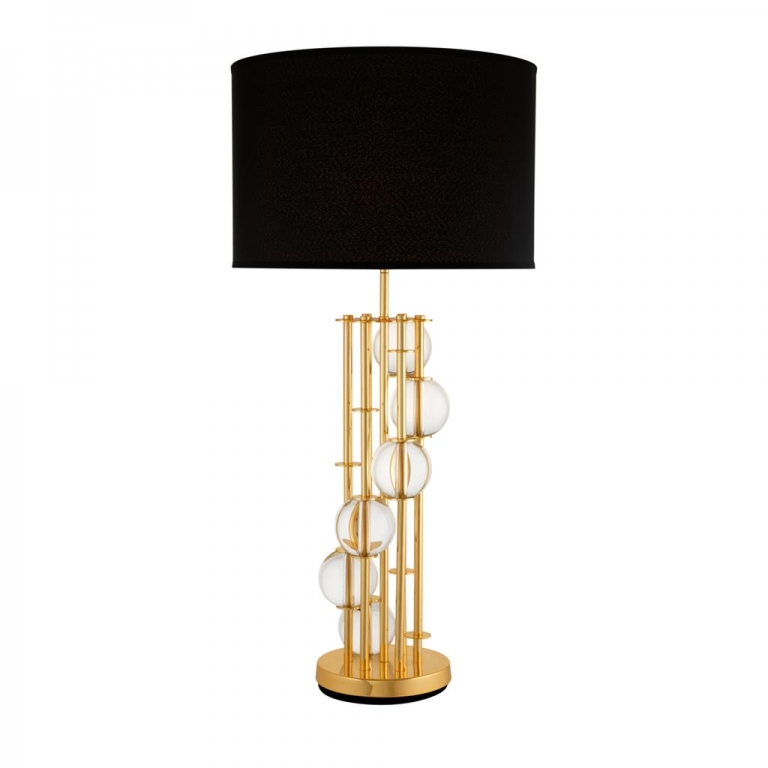 Золотая лампа со стеклянными шарами "Lorenzo", изображение 1