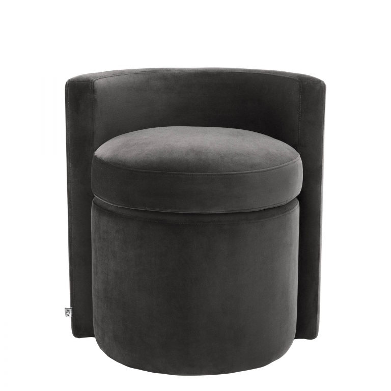 Серый вельветовый стул Arcadia Eichholtz, изображение 2