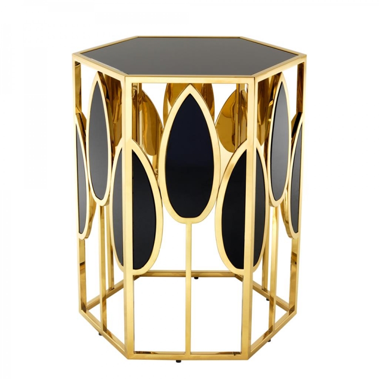 Золотой прикроватный столик "Florian", изображение 1