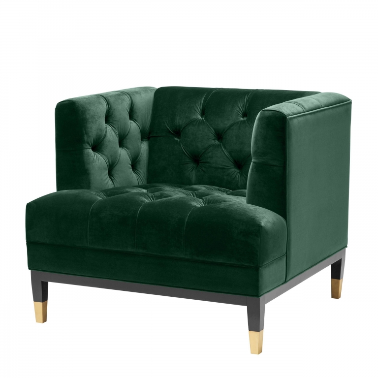 Темно-зеленое кресло Castelle Eichholtz, изображение 1