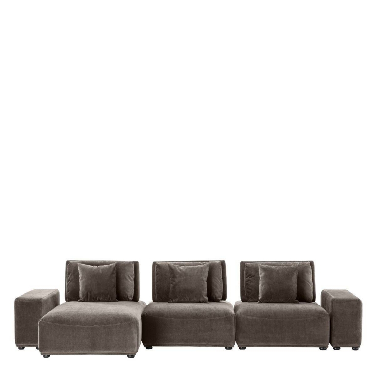 Модульный серый диван Mondial Eichholtz, изображение 2