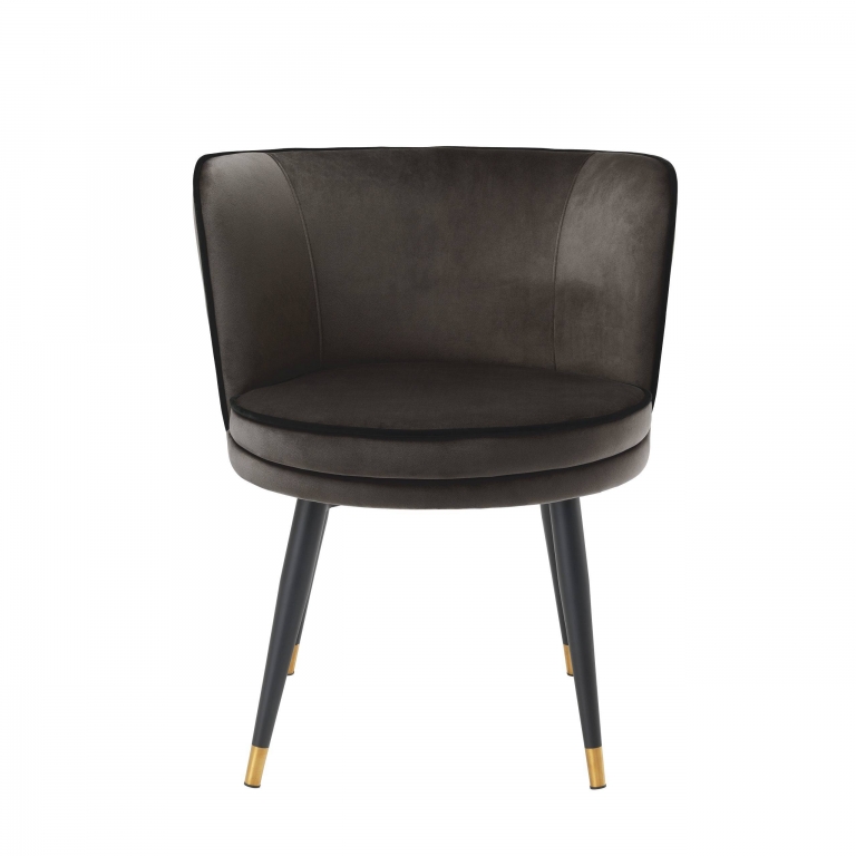 Мягкий стул серого цвета Grenada Eichholtz, изображение 2