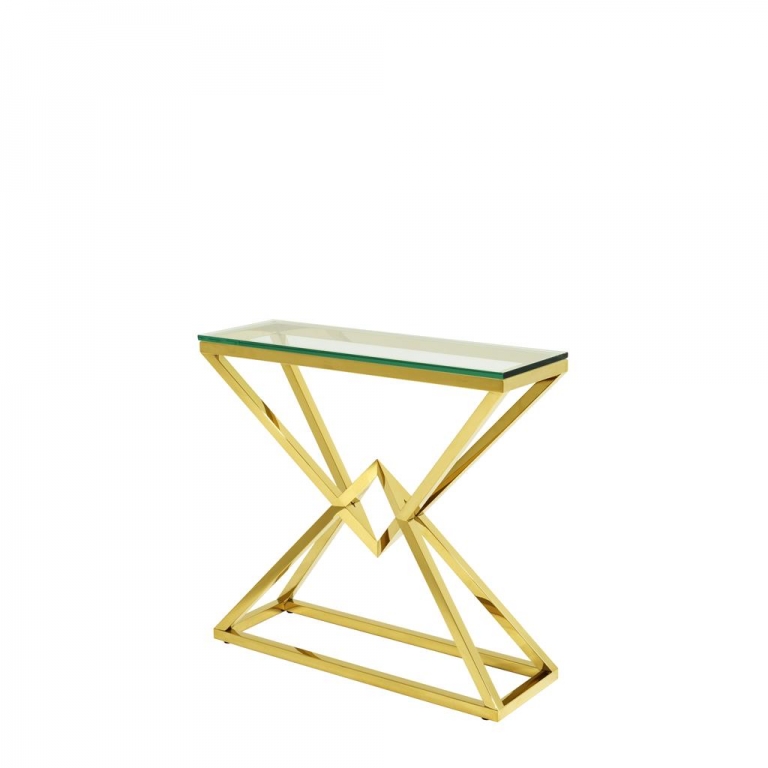 Золотой консольный стол "Connor" Eichholtz, изображение 1