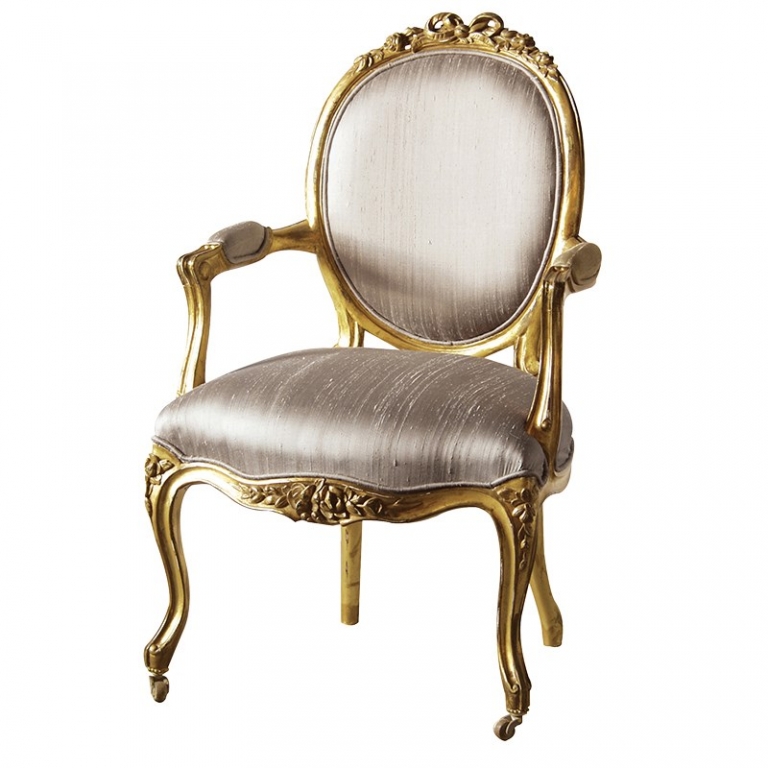Золотое кресло Louis, изображение 1