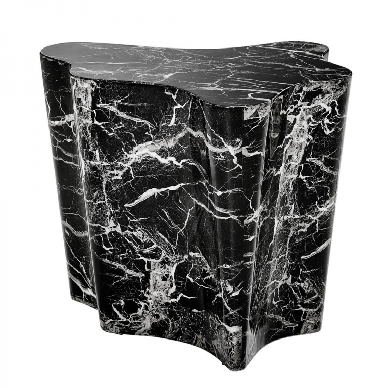 Черный мраморный приставной столик "Sceptre" Eichholtz, изображение 1