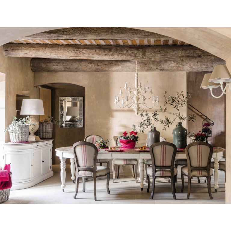Белая деревянная тумба в гостиную "Provence", изображение 3