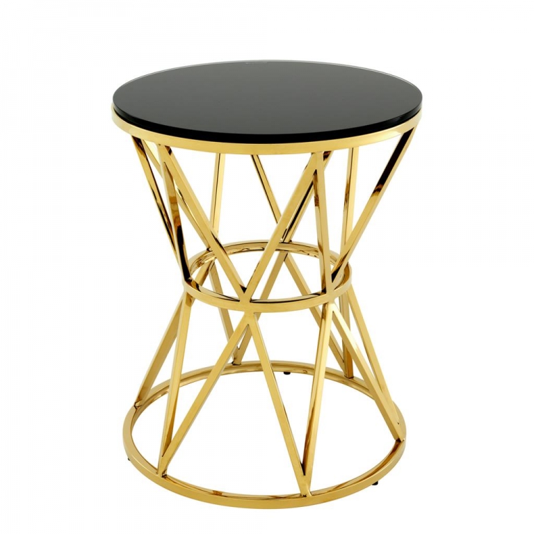 Золотой приставной столик "Domingo", изображение 1