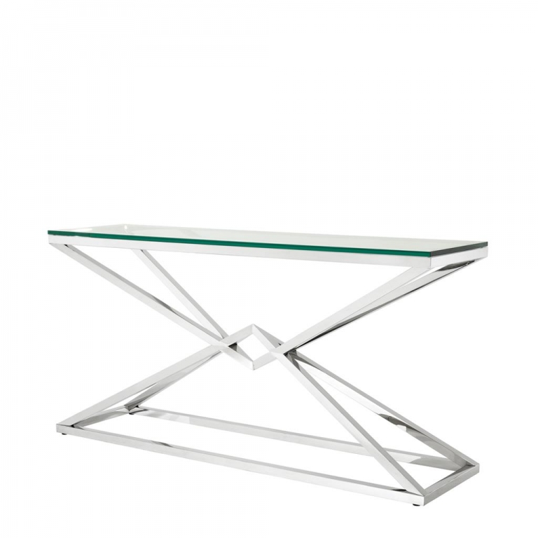 Большой серебристый консольный стол "Connor" Eichholtz, изображение 1