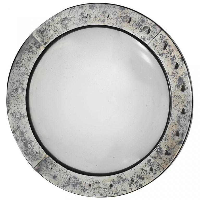 Круглое зеркало в античной раме, изображение 1