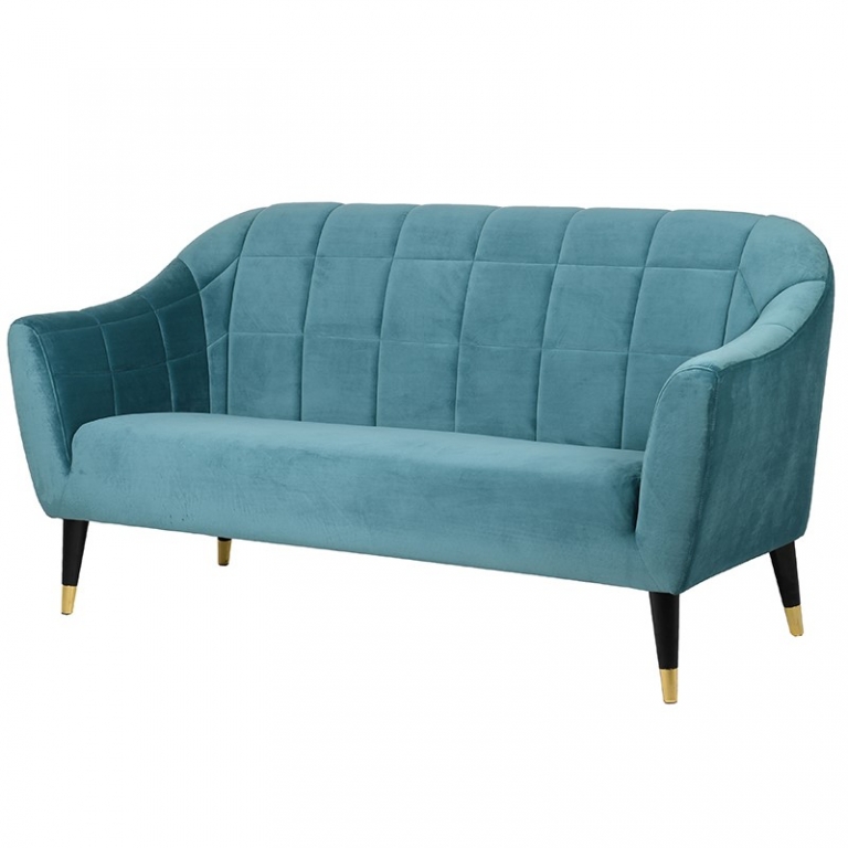 Двухместный голубой диван, изображение 1