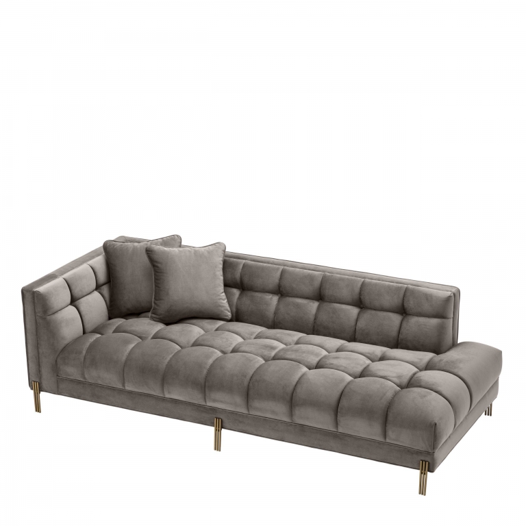 Серый вельветовый диван Sienna Left Eichholtz, изображение 4