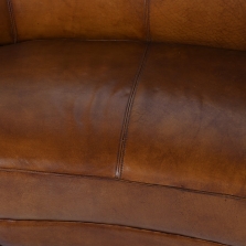 Купить Изогнутый кожаный диван Ralf дёшево с доставкой