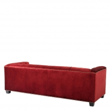 Купить Красный стеганный диван "Paolo" Eichholtz дёшево с доставкой