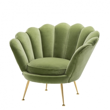 Купить Светло-зеленое кресло  Trapezium Eichholtz дёшево с доставкой