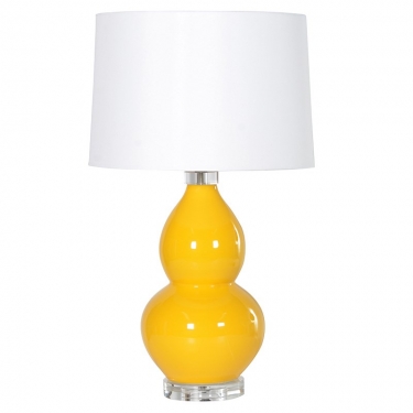 Купить Желтая настольная лампа дёшево с доставкой