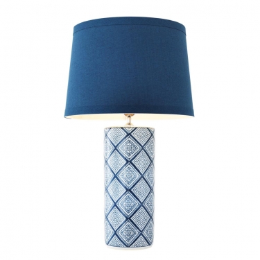 Купить Голубая настольная керамическая лампа Forever дёшево с доставкой