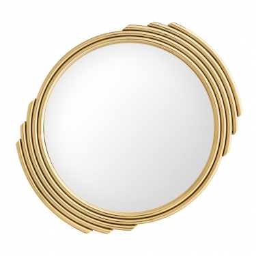 Купить Круглое зеркало в золотой раме Cesario дёшево с доставкой