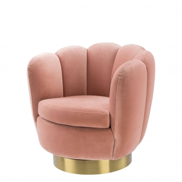Купить Кресло розоватого цвета Mirage Eichholtz дёшево с доставкой