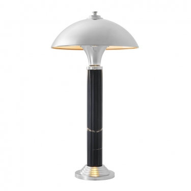 Купить Высокая настольная лампа из черного мрамора "San Remo" дёшево с доставкой