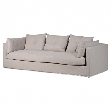 Купить Трехместный тканевый диван "Tess Natural" дёшево с доставкой