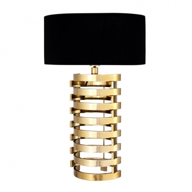 Купить Высокая золотая настольная лампа "Boxter" дёшево с доставкой