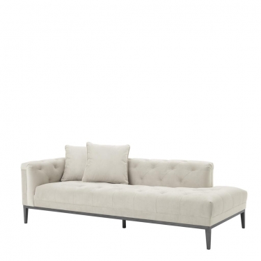 Купить Светло-серый диван-кушетка "Cesare" Eichholtz дёшево с доставкой