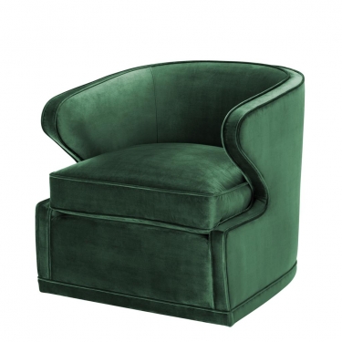 Купить Зеленое вельветовое кресло Dorset Eichholtz дёшево с доставкой